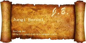 Jungi Bercel névjegykártya